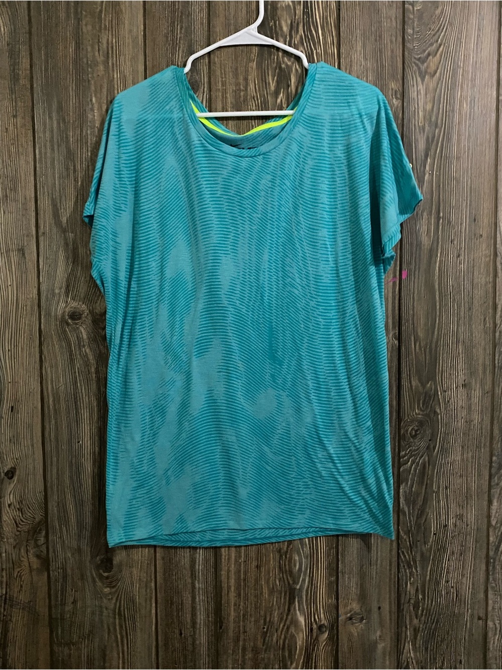 Women's Teal Short-Sleeve Performance Top